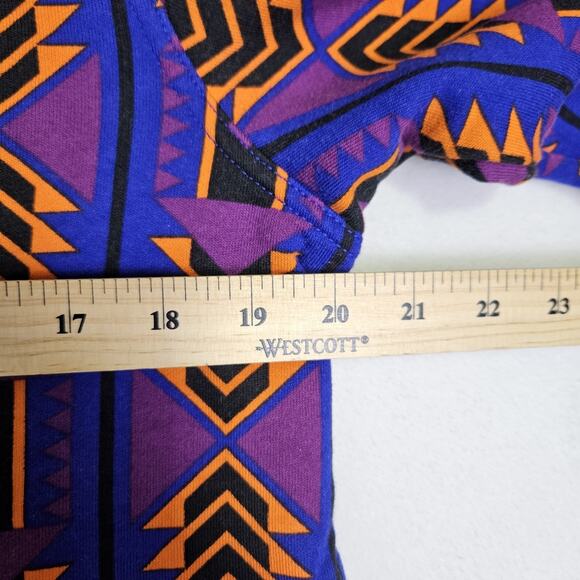 The North Face Aztec 92 Rage Fleece Cropped Crew Sweatshirt Women M Tribal Retro - Picture 10 of 11